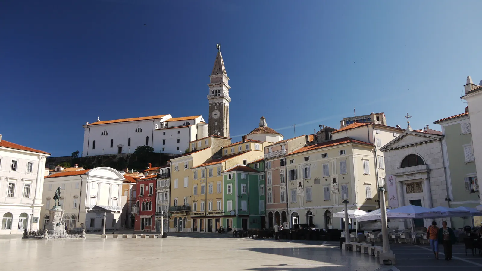 Piran old town square